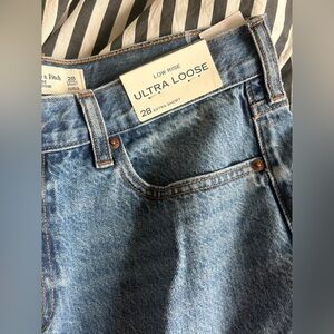 Abercrombie Low Rise Ultra Loose Denim